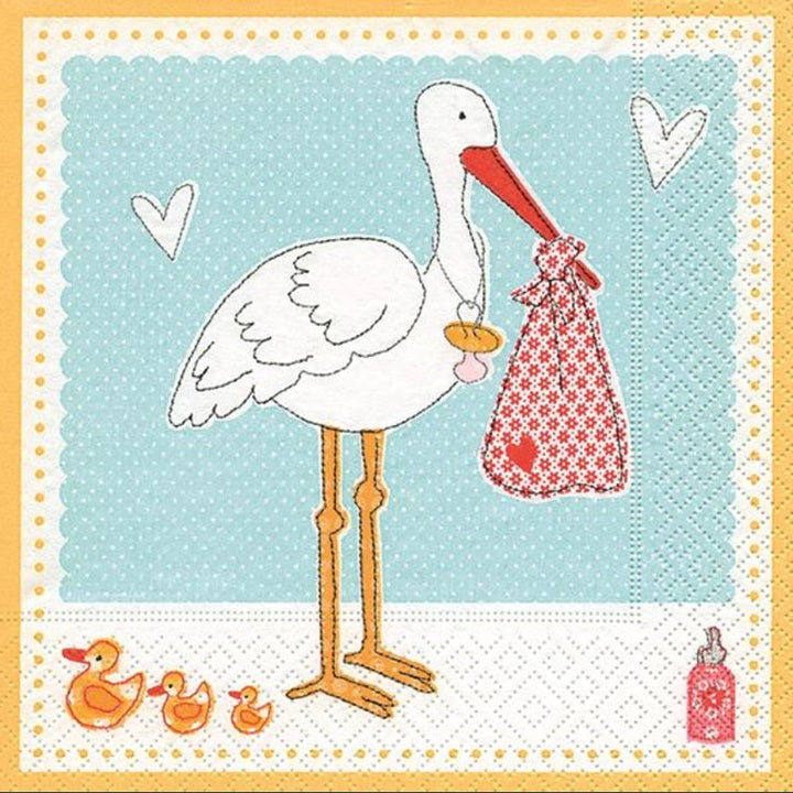 Adebar Decoupage Napkins - 1 pc