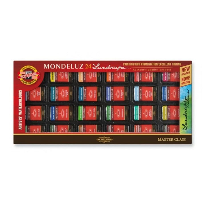 Акварелни бои за пейзаж Mondeluz / 24 бр. — изображение 1