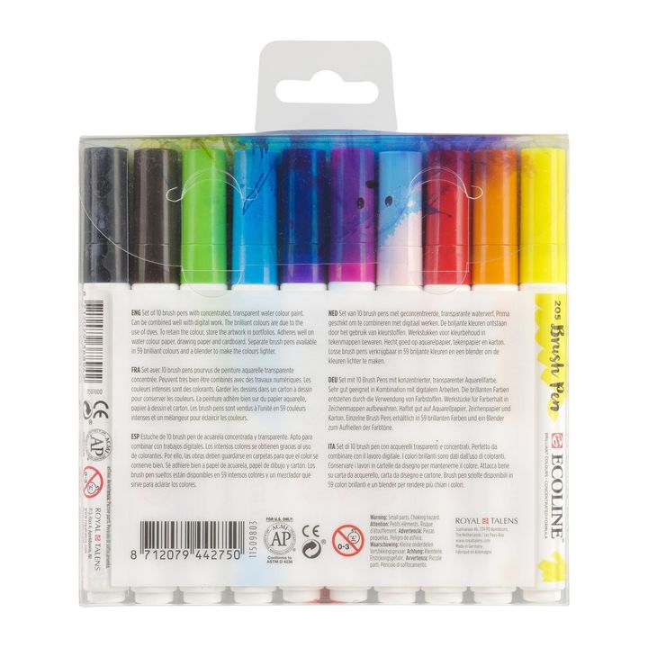 Акварелни писалки Ecoline Brush Pen Bright — изображение 2