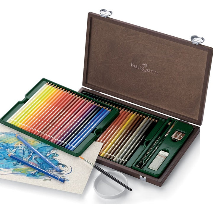 Albrecht Dürer Watercolor Colored Pencils, Set of 48, Wooden Case