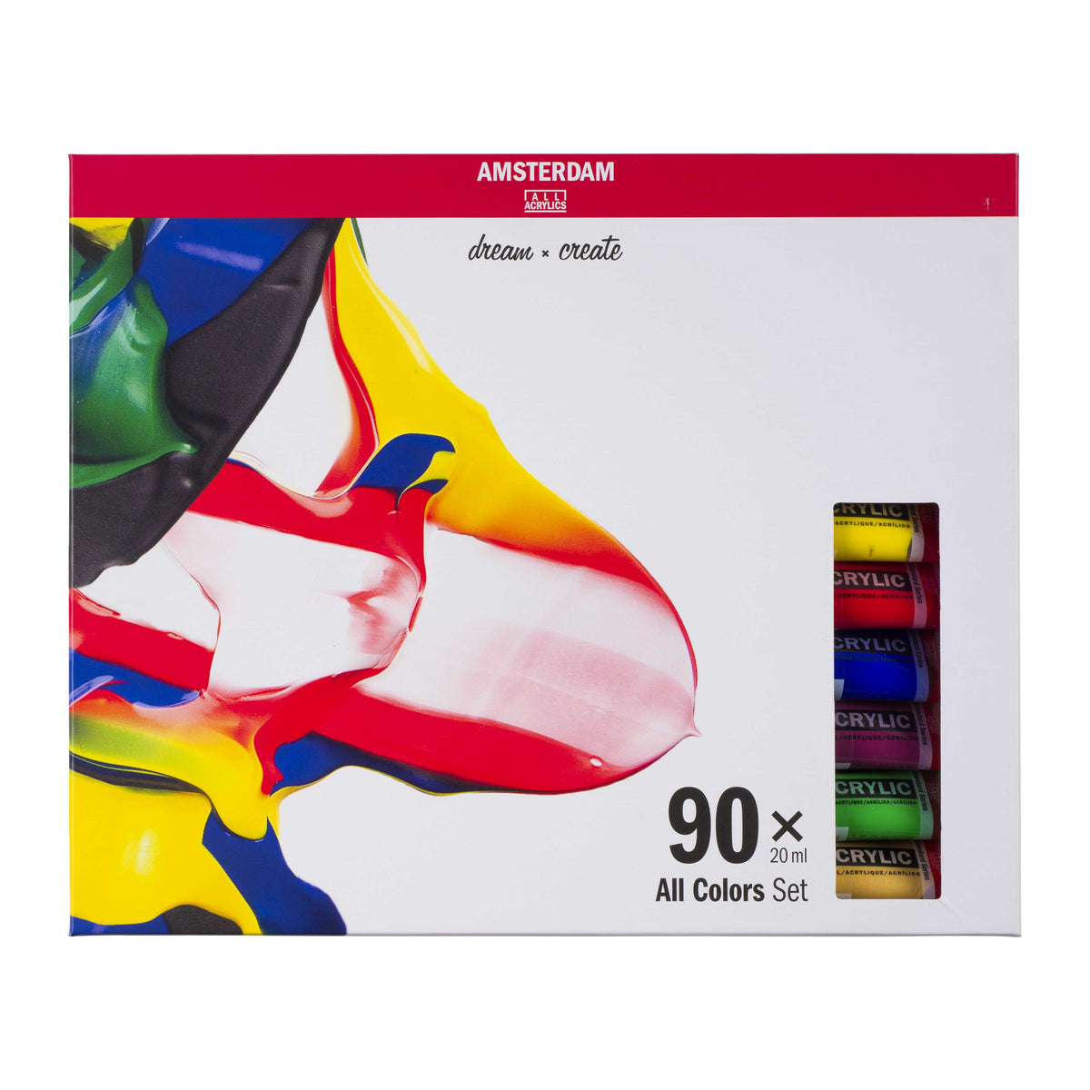 ROYAL TALENS Amsterdam All Colors Acrylic Paint Set 90 x 20 ml