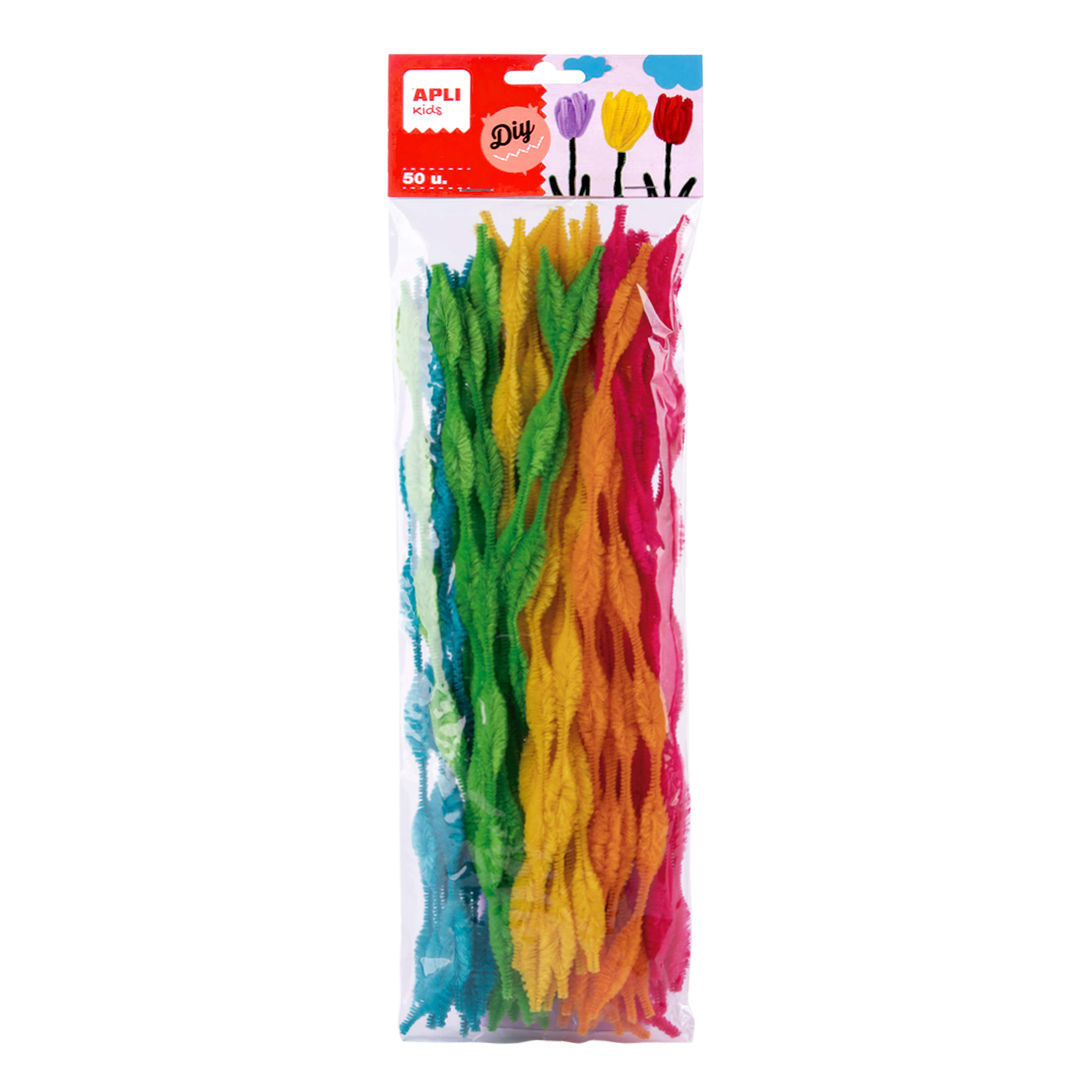 APLI Bumpy Shaped Pipe Cleaners - Color Mix