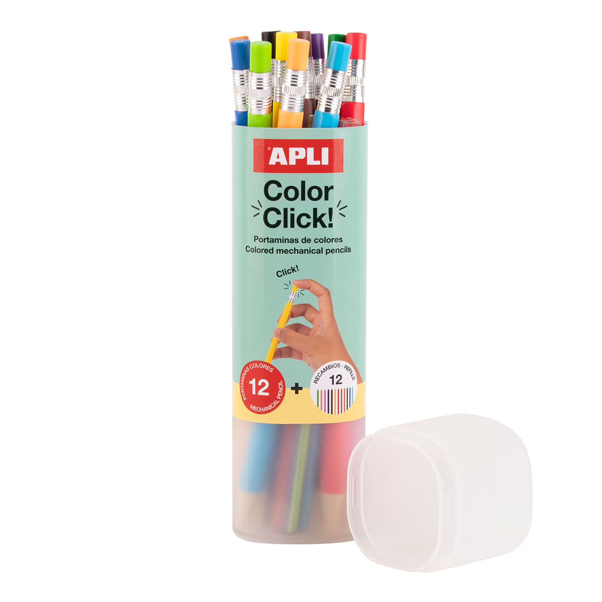 APLI Color Click Mechanical Colored Pencils set / 12 pcs