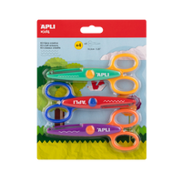 APLI Creative Scissors 13,5 cm, Round Tip, Symmetrical – set, 3 pcs