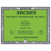 ARCHES® Aquarelle Cold Pressed Watercolor Art Pad | various formats