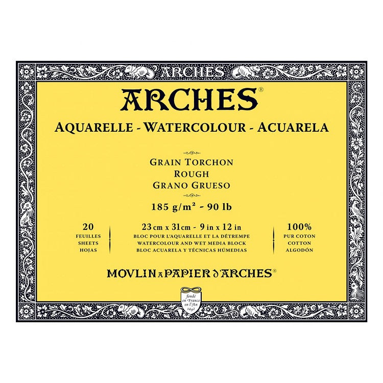 ARCHES® Aquarelle Watercolor Rough Art Pad | various formats