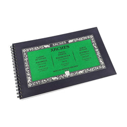 ARCHES Watercolor Pad, Cold-Pressed, 300 g/m², 15 x 25 cm, 15 Sheets, Spiral Bound
