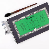 ARCHES Watercolor Pad, Cold-Pressed, 300 g/m², 15 x 25 cm, 15 Sheets, Spiral Bound