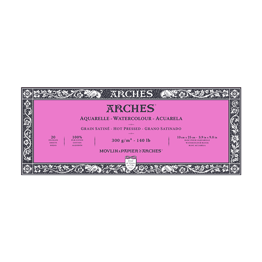 ARCHES Watercolour Block CP Natural White 300 g/m² - 20 sheets