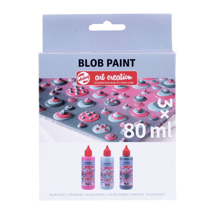 Art Creation Blob Paint Craft Set, Pink, 3 x 80 ml