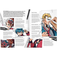 Art Set for Manga and Comic Heroes Illustration, image 3