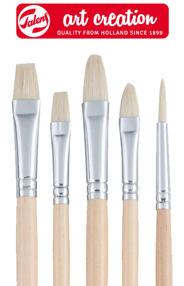 ArtCreation Brushes with Natural Bristles - Set of 5
