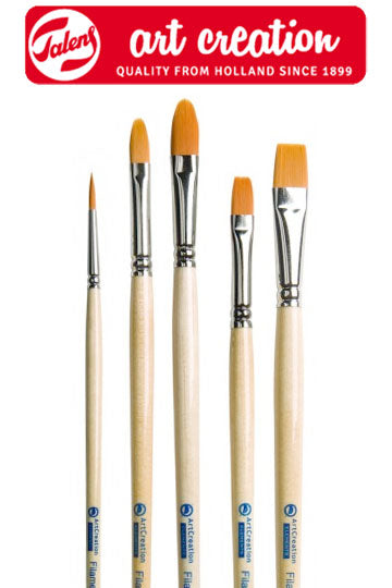 ArtCreation Brushes with Synthetic Bristles, Set of 5