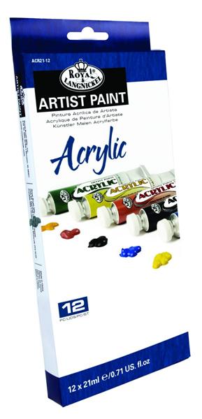 ARTIST Acrylic Paints 12 x 21 ml