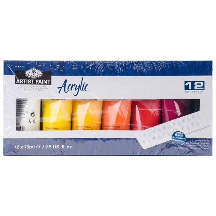 ARTIST Paint Acrylic Paint Set, 12 x 75 ml