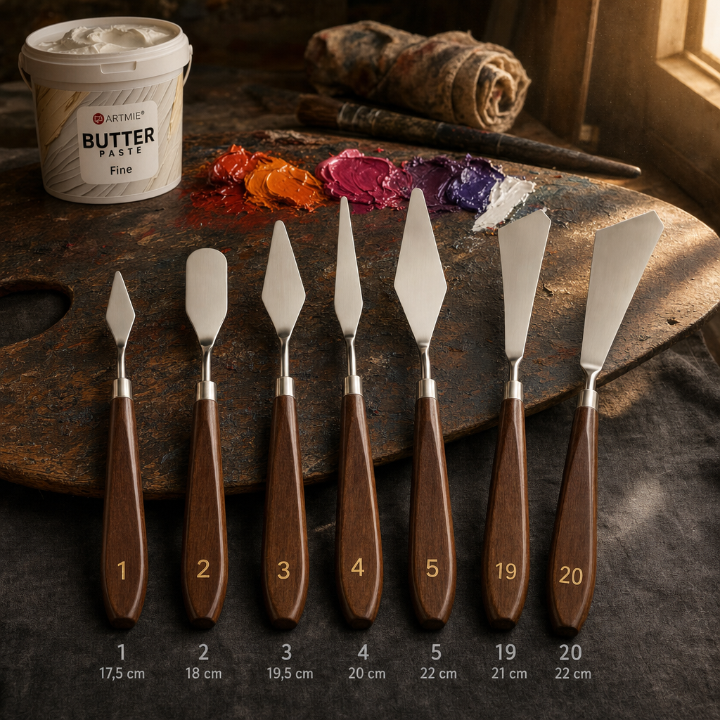 Artist's Palette Knife – No. 20 wide angled scraper (22 cm)