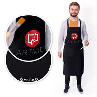 ARTMiE Cotton Apron With Logo - Black