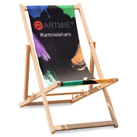 ARTMIE Дървен градински шезлонг — изображение 1