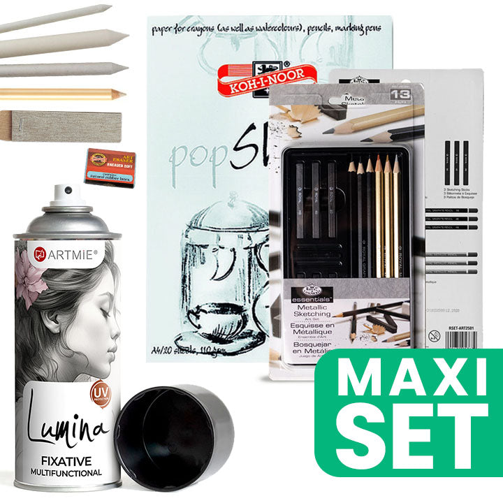 ARTMiE Handy Sketching Set with Fixative