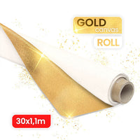 ARTMiE MIDAS Gold Canvas Roll, 30 Meters, Various Widths — image 1