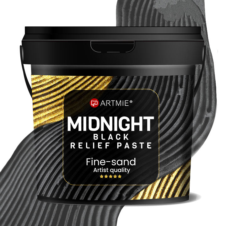 ARTMiE Midnight 3D Black Relief Paste