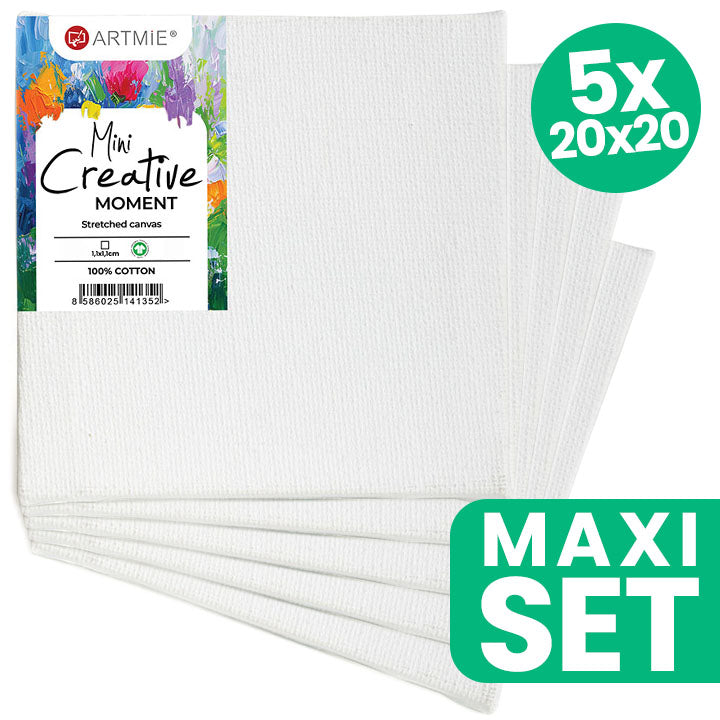 ARTMiE Mini Hobby Canvas Set of 5, 20 × 20 cm — image 2