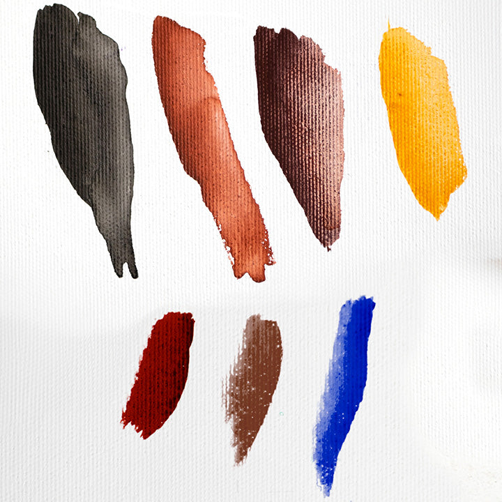 ARTMiE Solo Goya Watercolor Set, 7 Pieces, Earth Tones