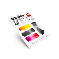 AURORA Hot Press Spiral-Bound Watercolor Pad, 12 Sheets | various formats — image 3