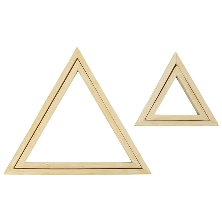 Bamboo Craft Frames, Triangles for Embroidery and Art Projects