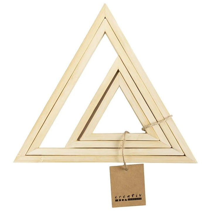 Bamboo Craft Frames, Triangles for Embroidery and Art Projects