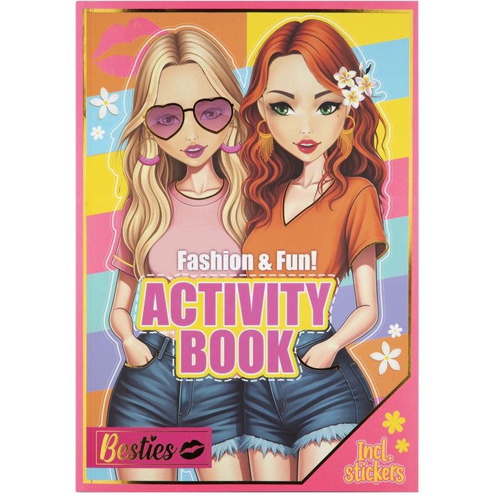 BESTIES Activity Book A4 - Fashion and Stickers