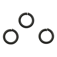 Black Connecting Rings 7 mm x 1 mm - 50 pcs