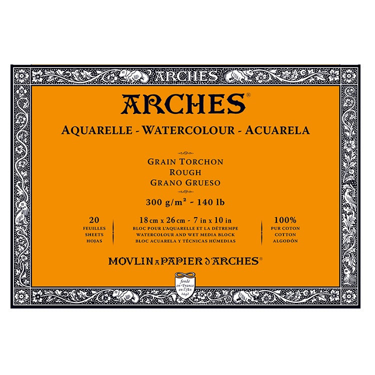 Блок за рисуване ARCHES® Aquarelle Watercolour Rough — изображение 1