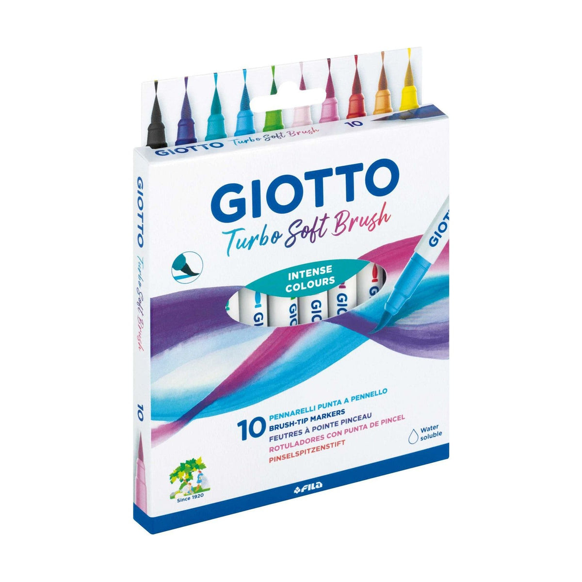 Brush Pens GIOTTO Turbo Soft Brush - 10 pcs