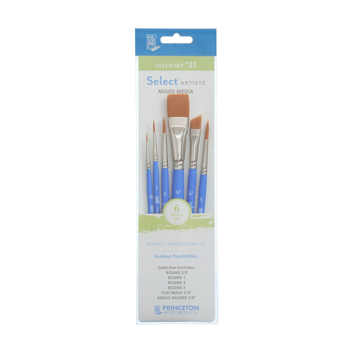 Brush Set PRINCETON Select - 3 to 6-Piece Set