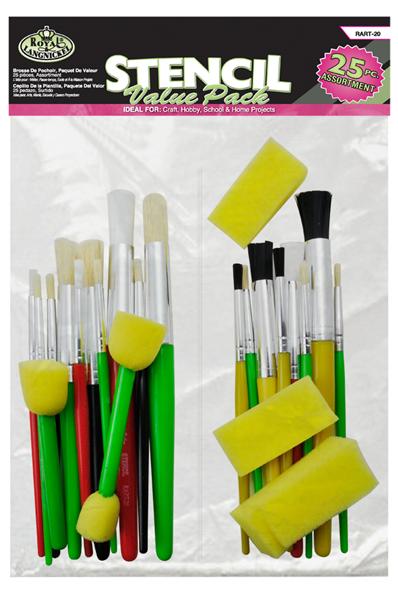 Brushes and Sponges - 25-Piece Set