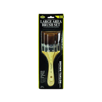Brushes for Base and Gesso Priming, Set of 3