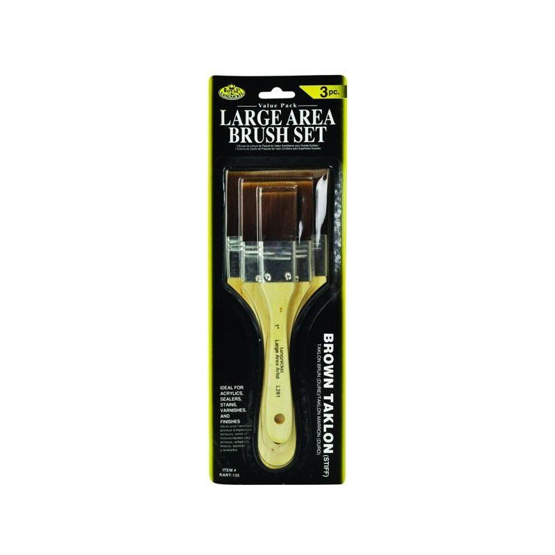 Brushes for Base and Gesso Priming, Set of 3