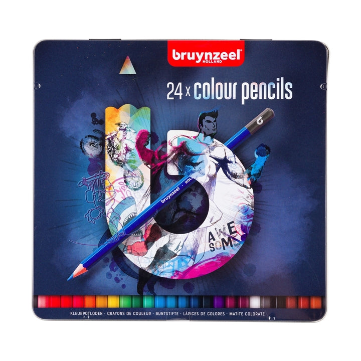 bruynzeel Colored Pencil Set in Tin Box - Blue | various sets — image 3