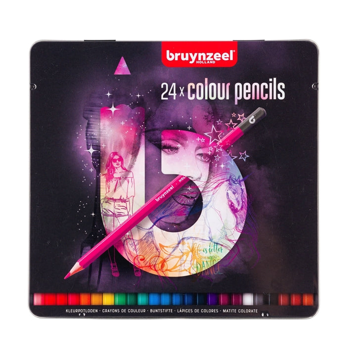bruynzeel Set of Colored Pencils in a Tin Box, Pink | various sets — image 3
