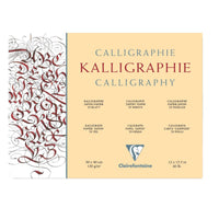 Calligraphy pad CLAIREFONTAINE Ivory 130 g 25 sheets – 24 x 30 cm