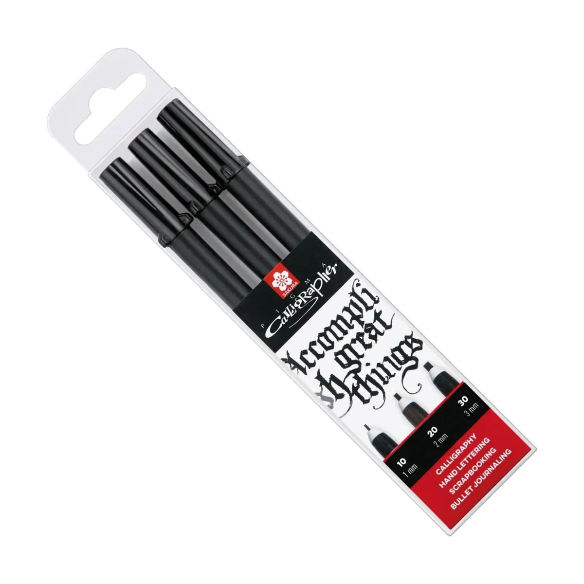Calligraphy Set SAKURA Pigma 3 pcs Black