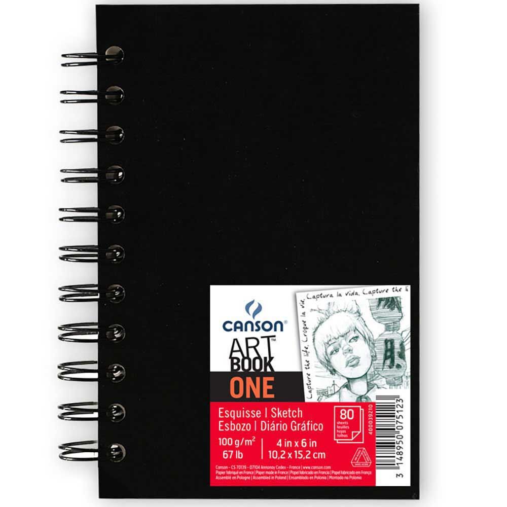 CANSON Art Book One Sketchbook 100 g/m², 80 Sheets, 10.2 x 15.2 cm