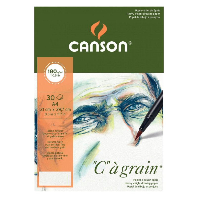CANSON C a grain Sketchbook 180 g/m² A4 - 30 sheets