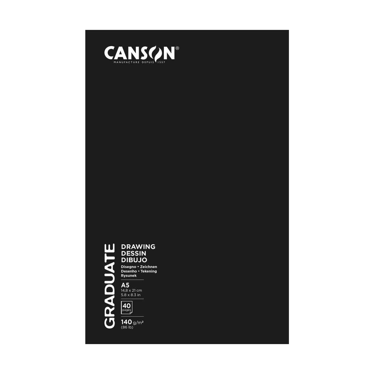 Canson Graduate Art Book Sketch & Draw A5 140 g/m² - 40 sheets