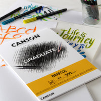CANSON Graduate Bristol Drawing Pad 180 gsm A4 - 20 sheets
