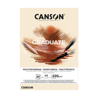 CANSON Graduate Mix Media Natural Pad 220 g A3 - 30 sheets