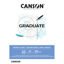 Canson Graduate Tracing Pad, Glued, A3, 72 g/m², 40 Sheets
