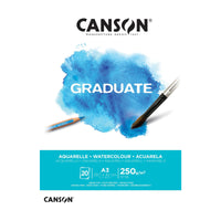 CANSON Graduate Watercolor Pad CP 250 gsm A3 - 20 Sheets