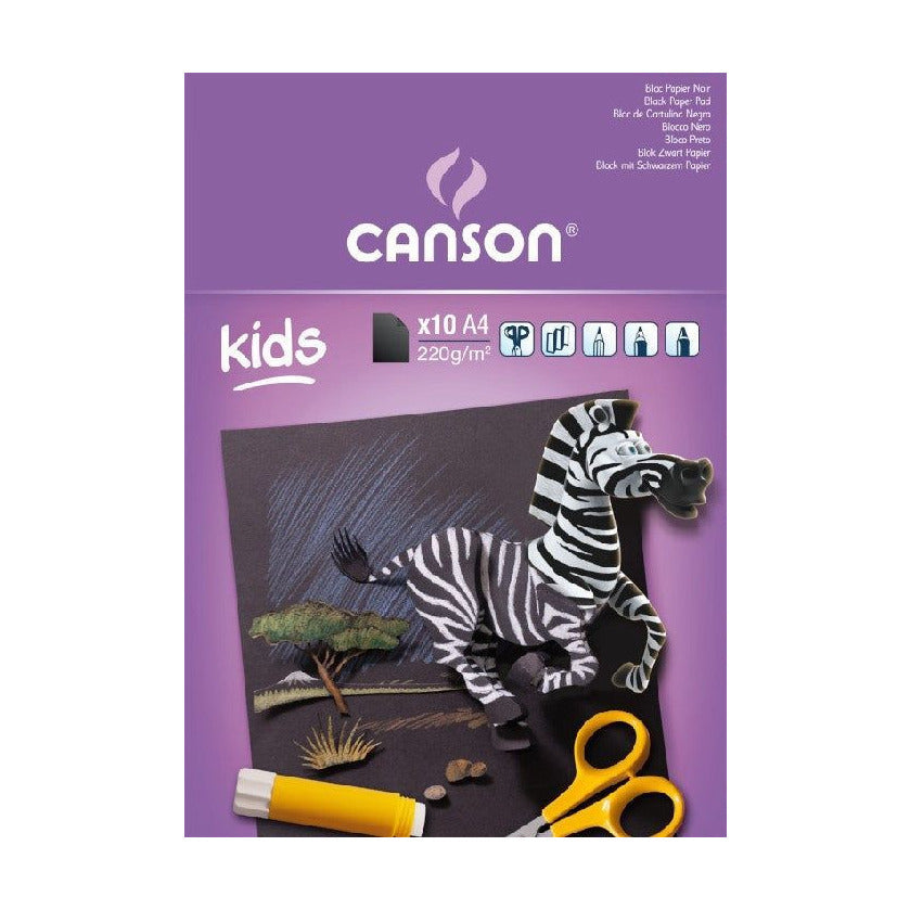 CANSON Kids Drawing Pad 220 g - 10 sheets, 24 x 32 cm, glued